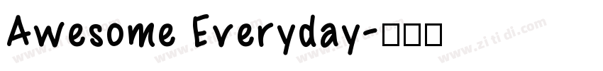 Awesome Everyday字体转换